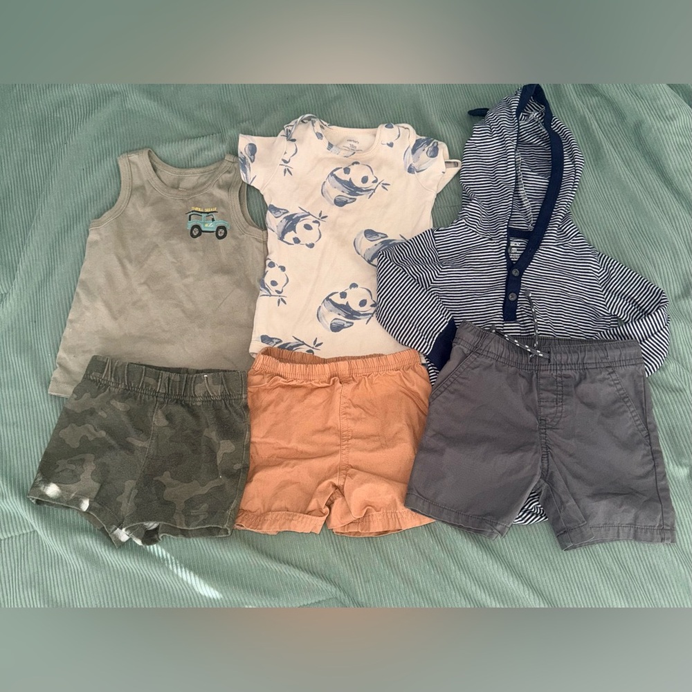 Carter’s/Garanimals/Cat & Jack Baby Shorts & Top Outfits Bundle of 3 - 18 months